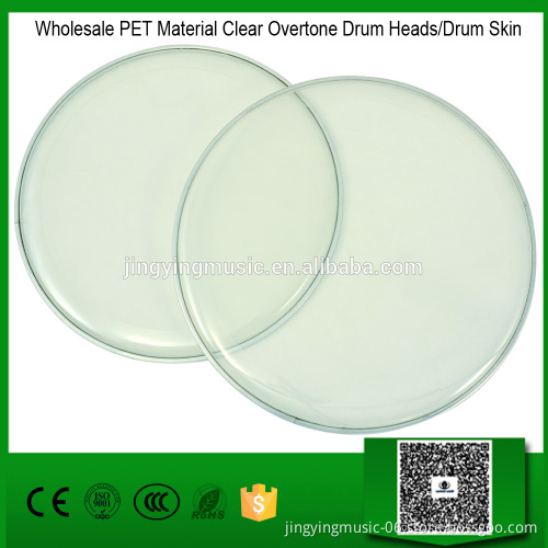 Wholesale PET Material Clear Overtone Drum Heads/Drum Skin